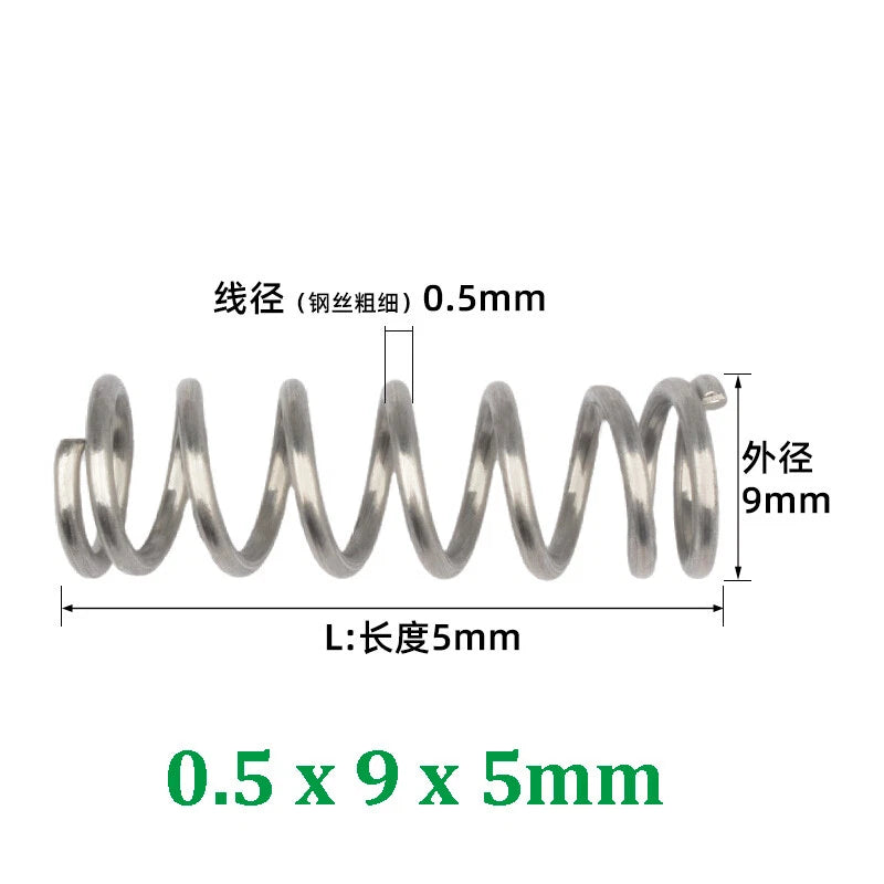 Compression Spring 0.2-0.5mm Wire Diameter Pressure Small Spring Stainless Steel