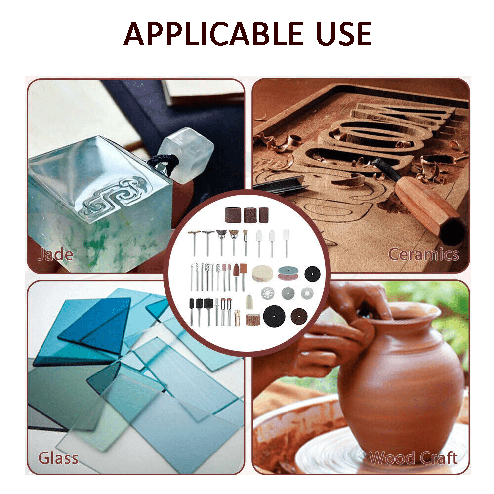 217Pcs Rotary Tool Accessories Kit Cutting Polishing Grinder Sanding for Dremel - HomeDIYer