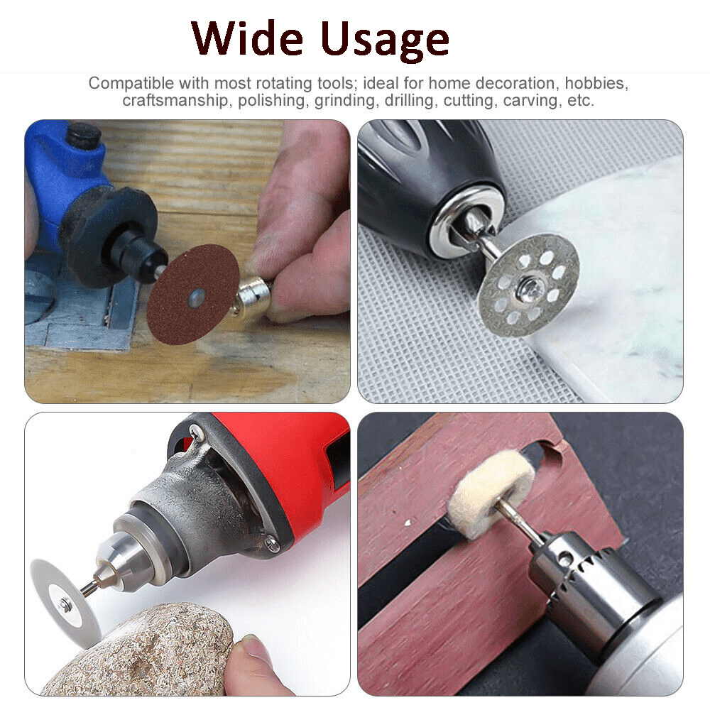 217Pcs Rotary Tool Accessories Kit Cutting Polishing Grinder Sanding for Dremel - HomeDIYer
