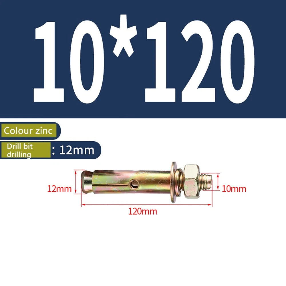 Masonry Concrete Expansion Bolts — Carbon Steel Wall Anchor Screws M6 to M20