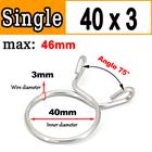 New Single Wire Fuel Hose Spring Clips Silicone Pipe Clamps Air Band Vacuum Tube
