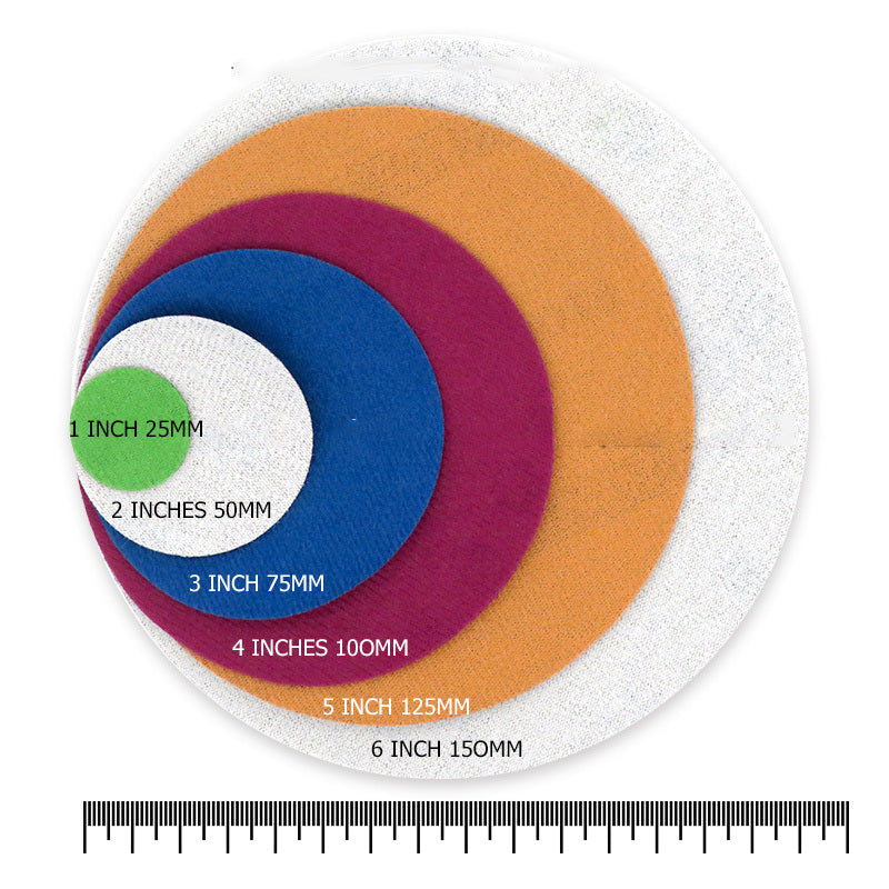 Wet and Dry Sanding discs 25mm 1inch Sandpaper Film Pads 60#-10000# GRIT 21pcs