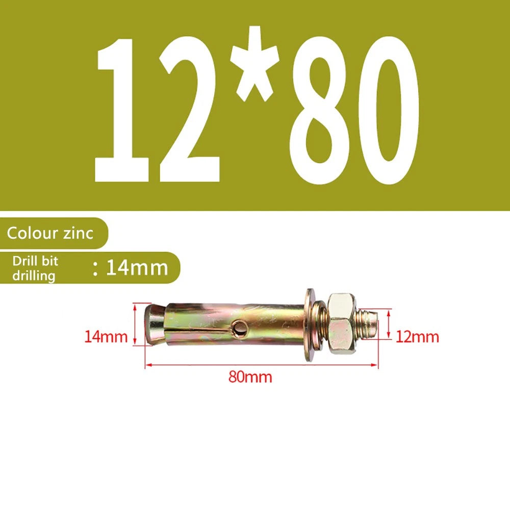 Masonry Concrete Expansion Bolts — Carbon Steel Wall Anchor Screws M6 to M20
