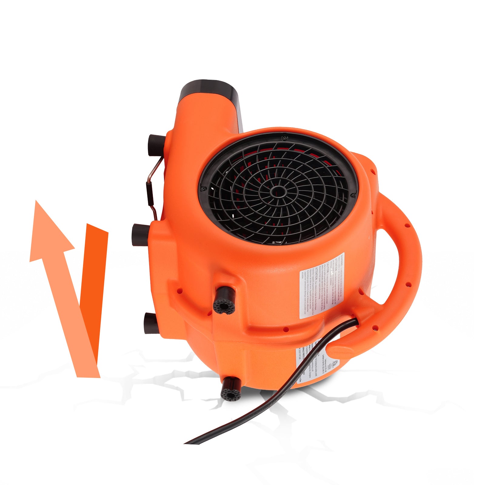 Floor Blower, 1/4 HP, 1000 CFM Air Mover for Drying and Cooling, Portable Carpet Dryer Fan with 4 Blowing Angles and Time Function, for Janitorial, Home, Commercial, Industrial Use, ETL Listed