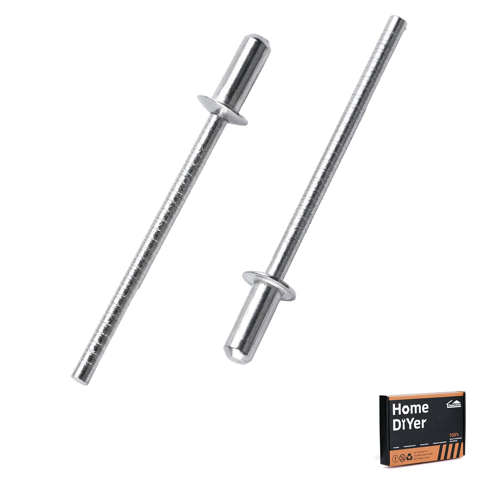 Sealed Pop Rivets – Closed Dome Head Blind Rivets A2 Stainless Steel 3.2mm, 4.0mm, 4.8mm (100Pcs)