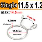 New Single Wire Fuel Hose Spring Clips Silicone Pipe Clamps Air Band Vacuum Tube - HomeDIYer