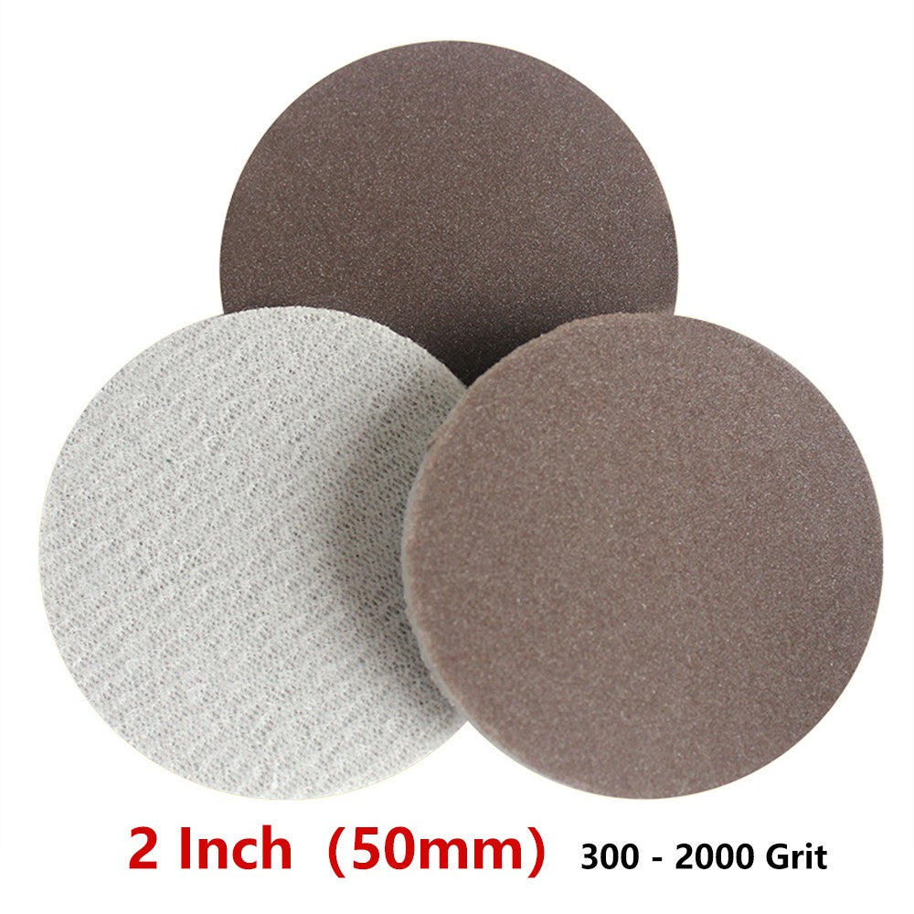 2 Inch(50mm)Hook & Loop Sponge Sandpaper Red Sanding Discs 300 Grit - 2000 Grit