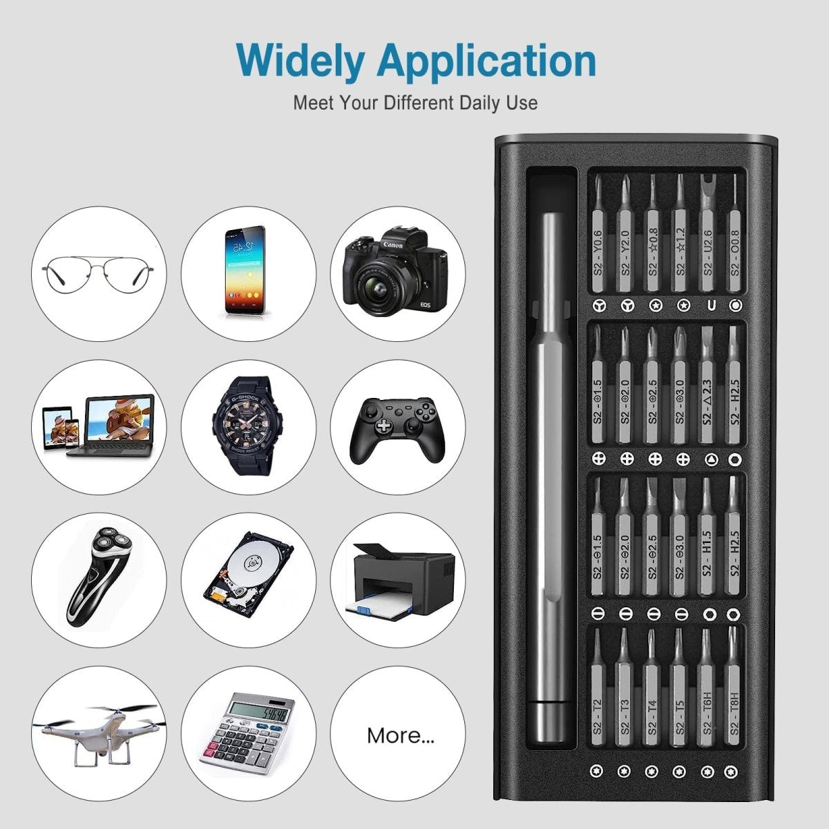 25 - in - 1 Bit Combination Multifunction Precision Small Screwdriver Set | HomeDIYer - HomeDIYer