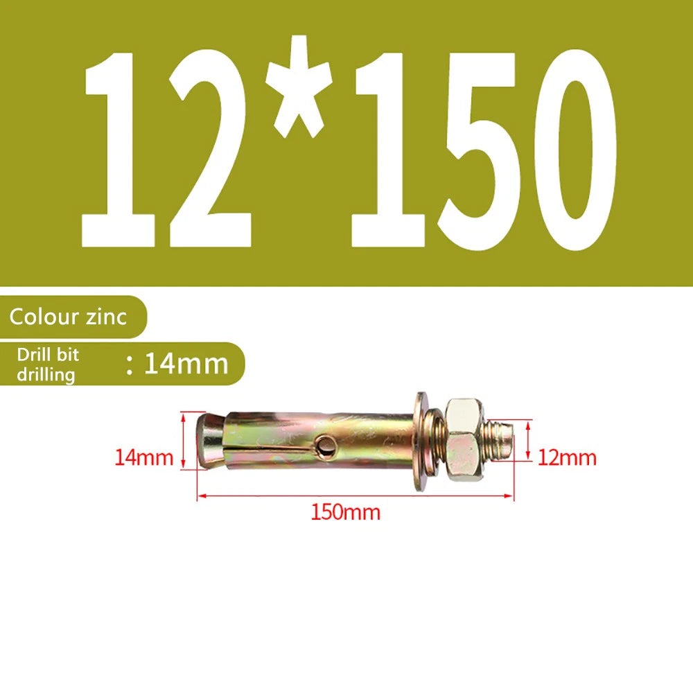 Masonry Concrete Expansion Bolts — Carbon Steel Wall Anchor Screws M6 to M20