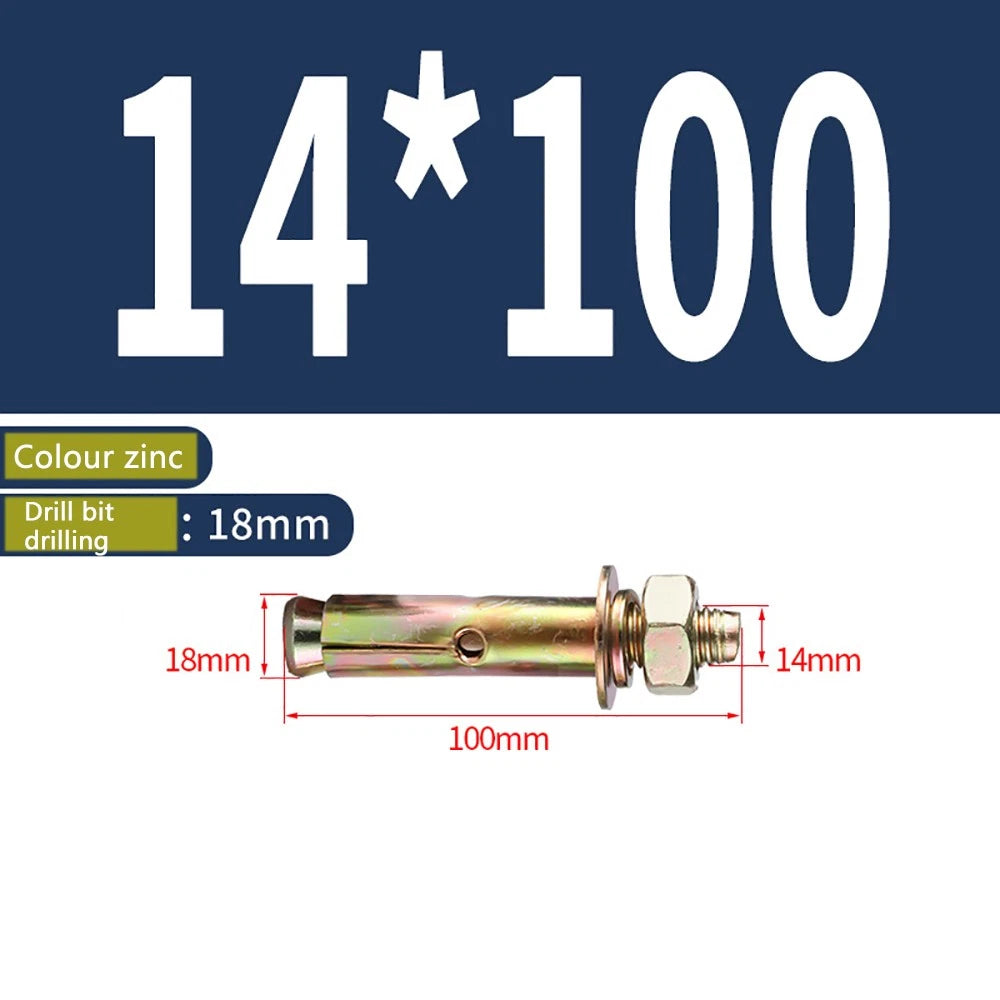 Masonry Concrete Expansion Bolts — Carbon Steel Wall Anchor Screws M6 to M20