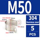 304 Stainless Steel Pipe Clamp U-Bolt Hose Clip 10 - 115mm Plumbing Fixing
