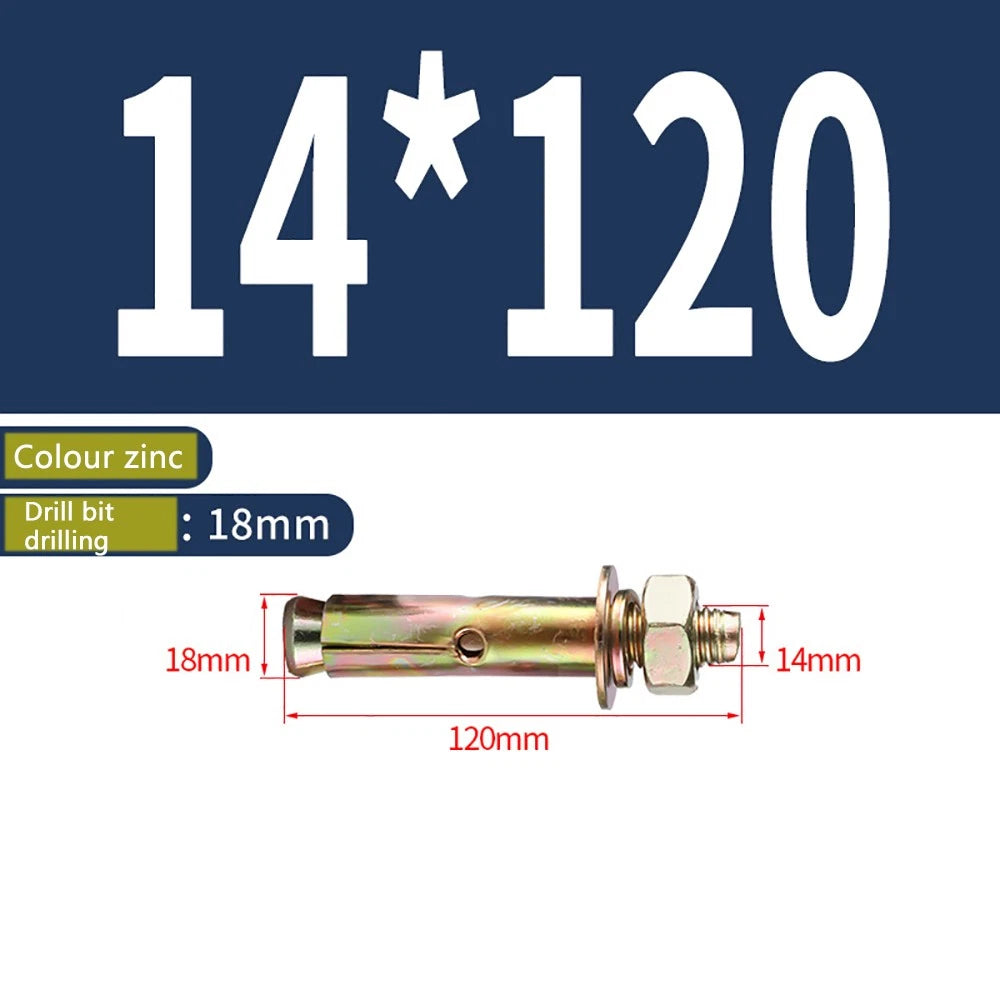 Masonry Concrete Expansion Bolts — Carbon Steel Wall Anchor Screws M6 to M20
