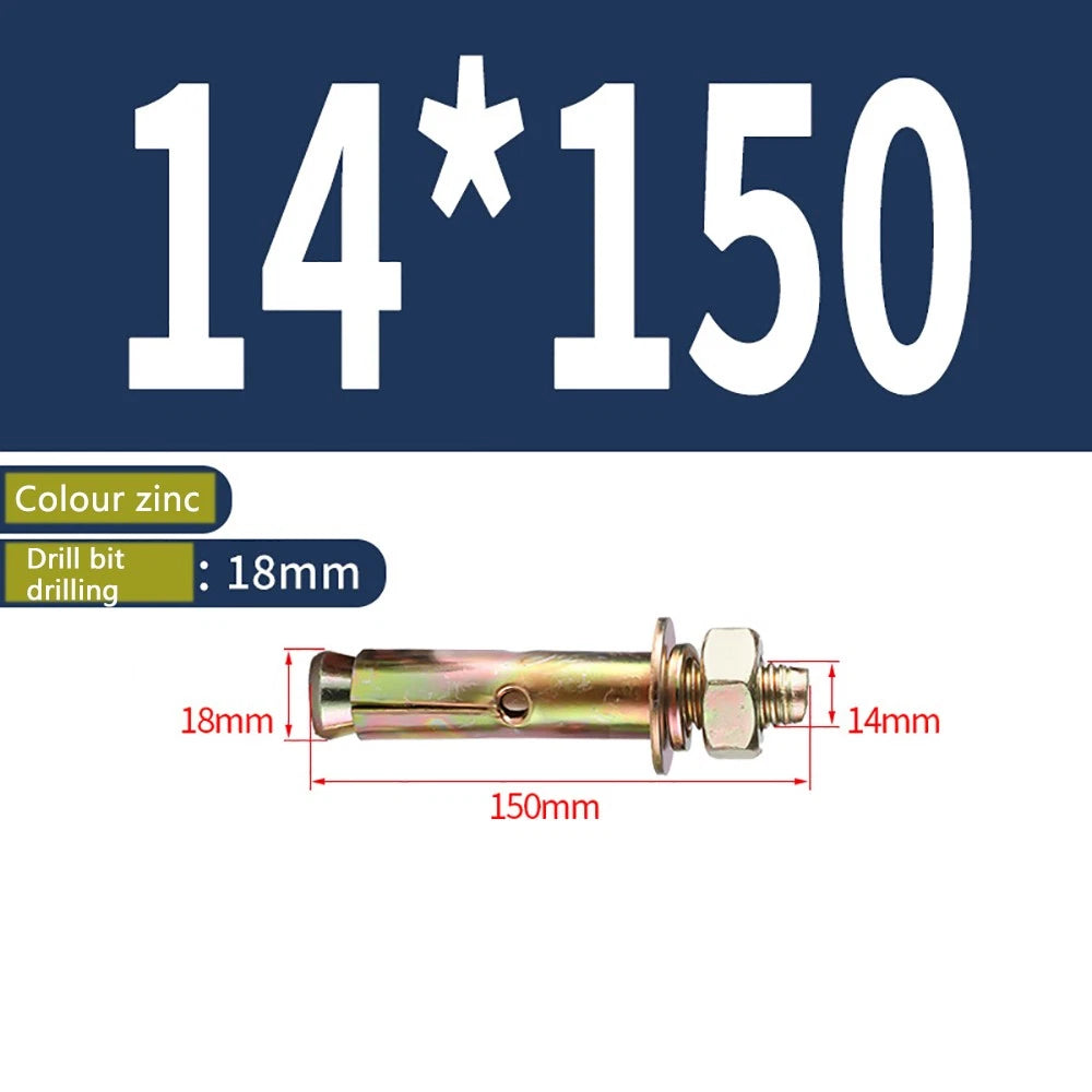 Masonry Concrete Expansion Bolts — Carbon Steel Wall Anchor Screws M6 to M20