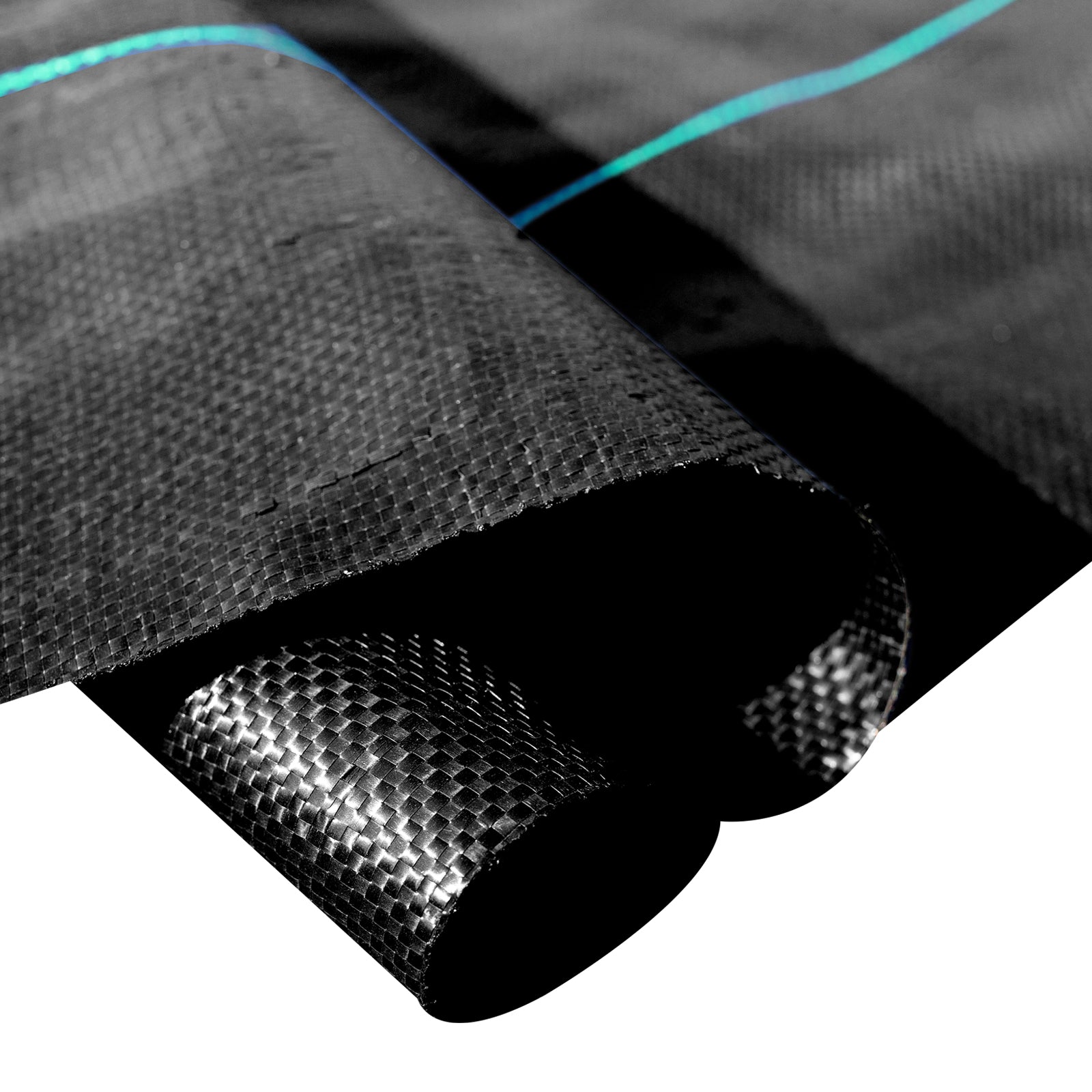 6.5ft x 300ft Premium 3oz Woven Weed Barrier Landscape Fabric — Heavy‑Duty Ground Cover for Flower Beds & Underlayment Black
