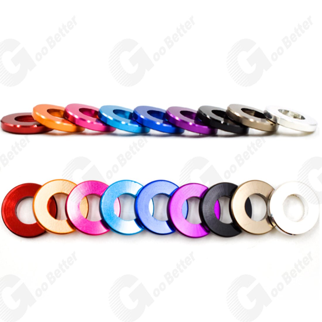 Aluminium Anodised M6 M8 Metric Colourful Flat Washer Spacer Gasket - HomeDIYer