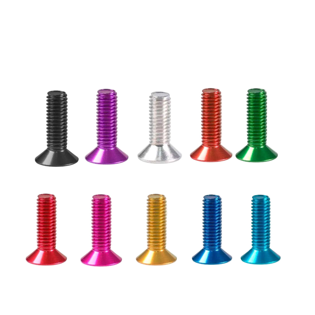 M5 Aluminum Alloy Countersunk Bolts Allen Socket Screws Anodized DIY Model - HomeDIYer