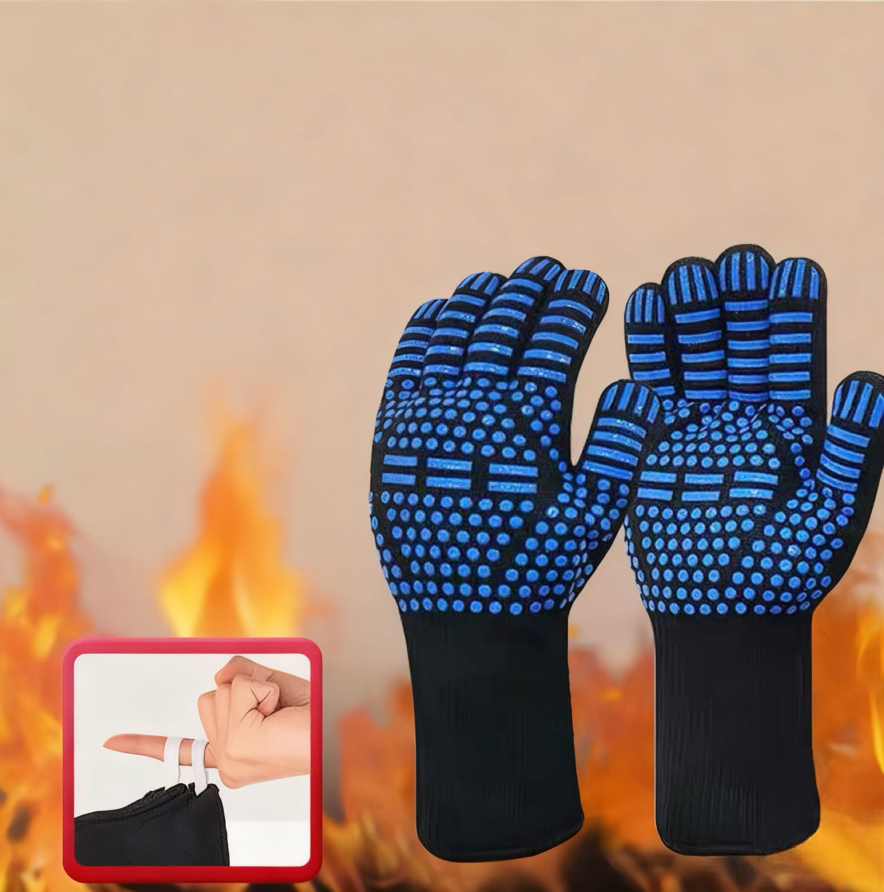 800°F Heat Resistant Gloves for Welding, Fire & Baking