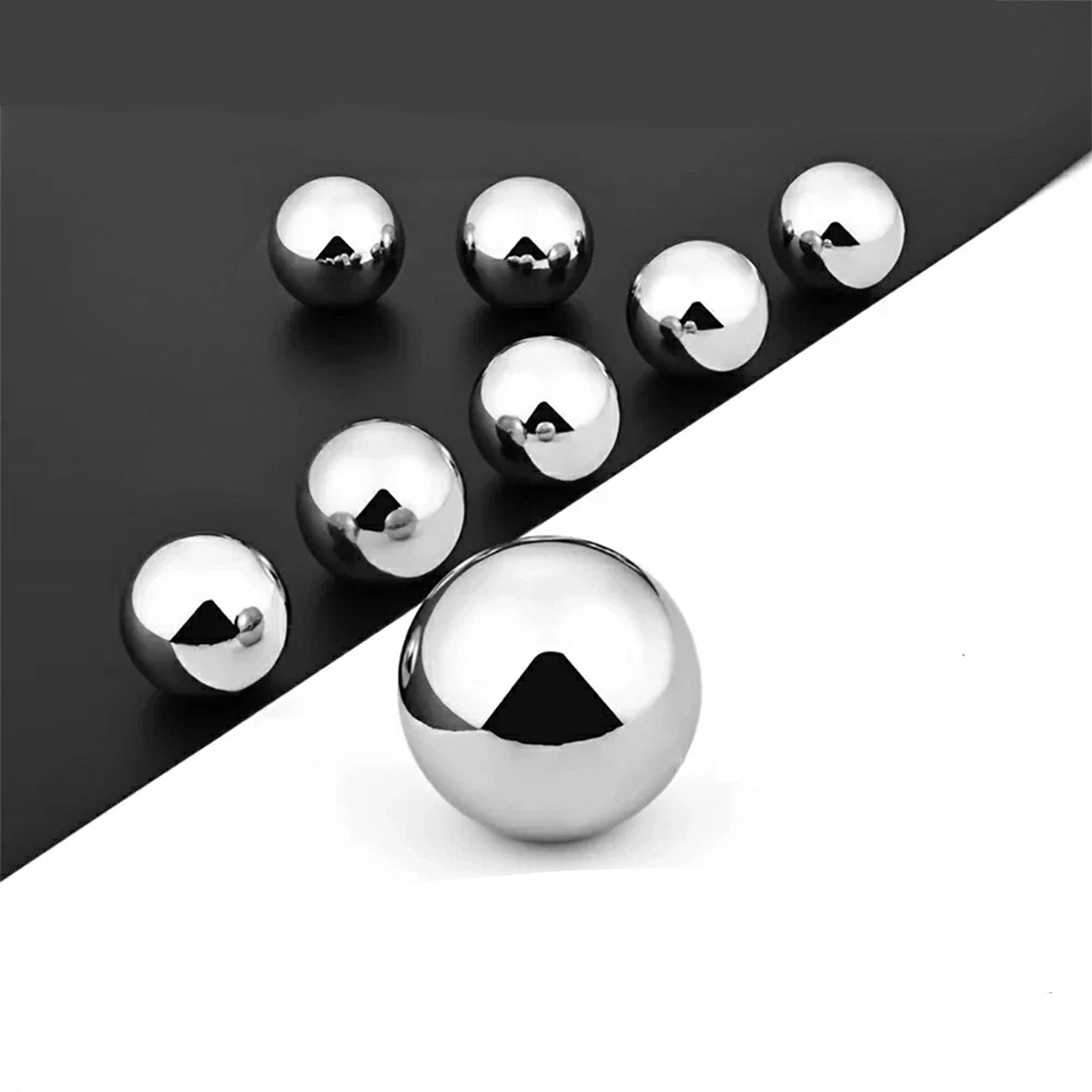 100Pcs Carbon Steel Balls High Precision Solid Bearing Beads Smooth Ball Dia 1 - 20mm - HomeDIYer