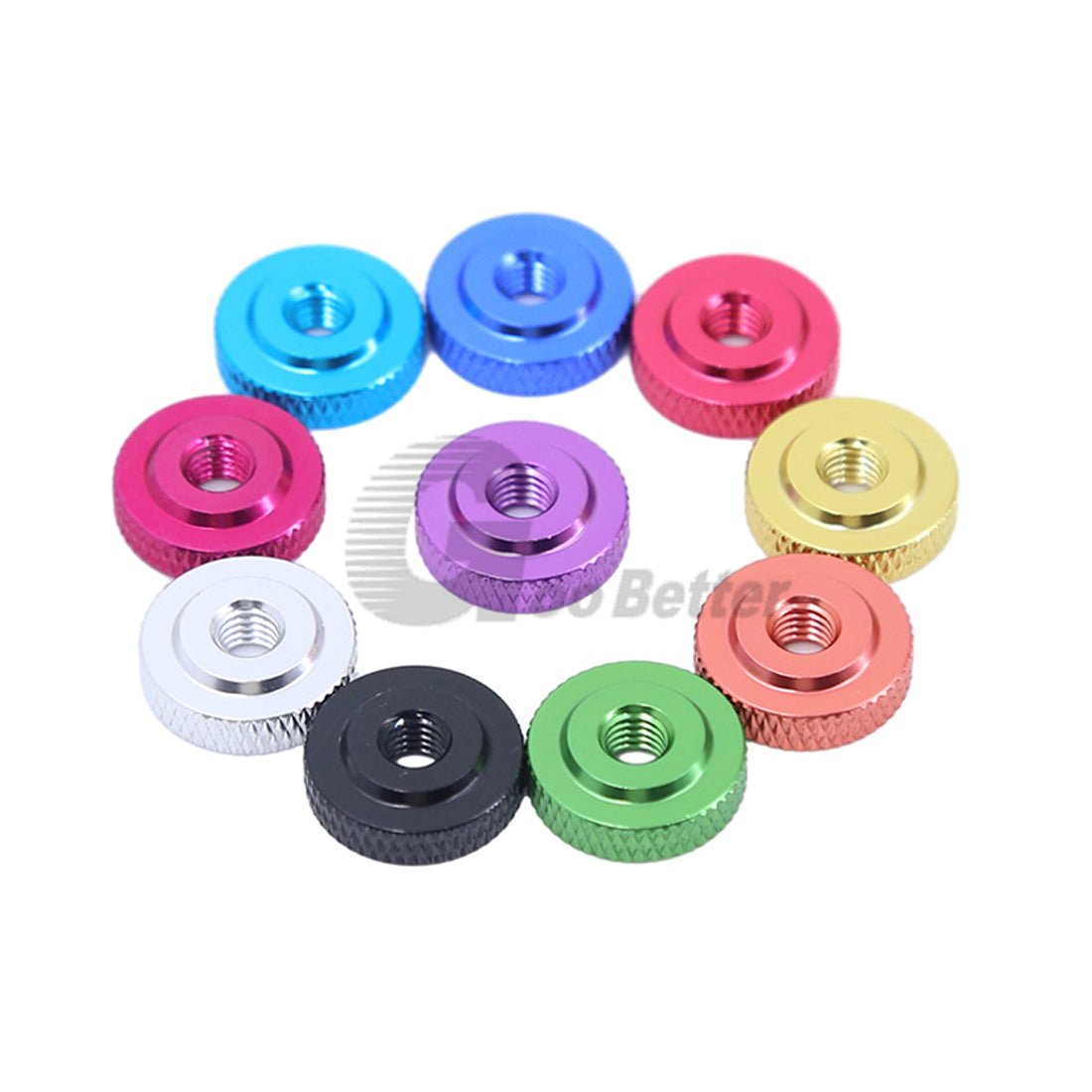 Knurled Thumb Nut Aluminum Alloy Thin Type Hand Grip Knob M3 M4 M5 M6 Thumb Nuts - HomeDIYer