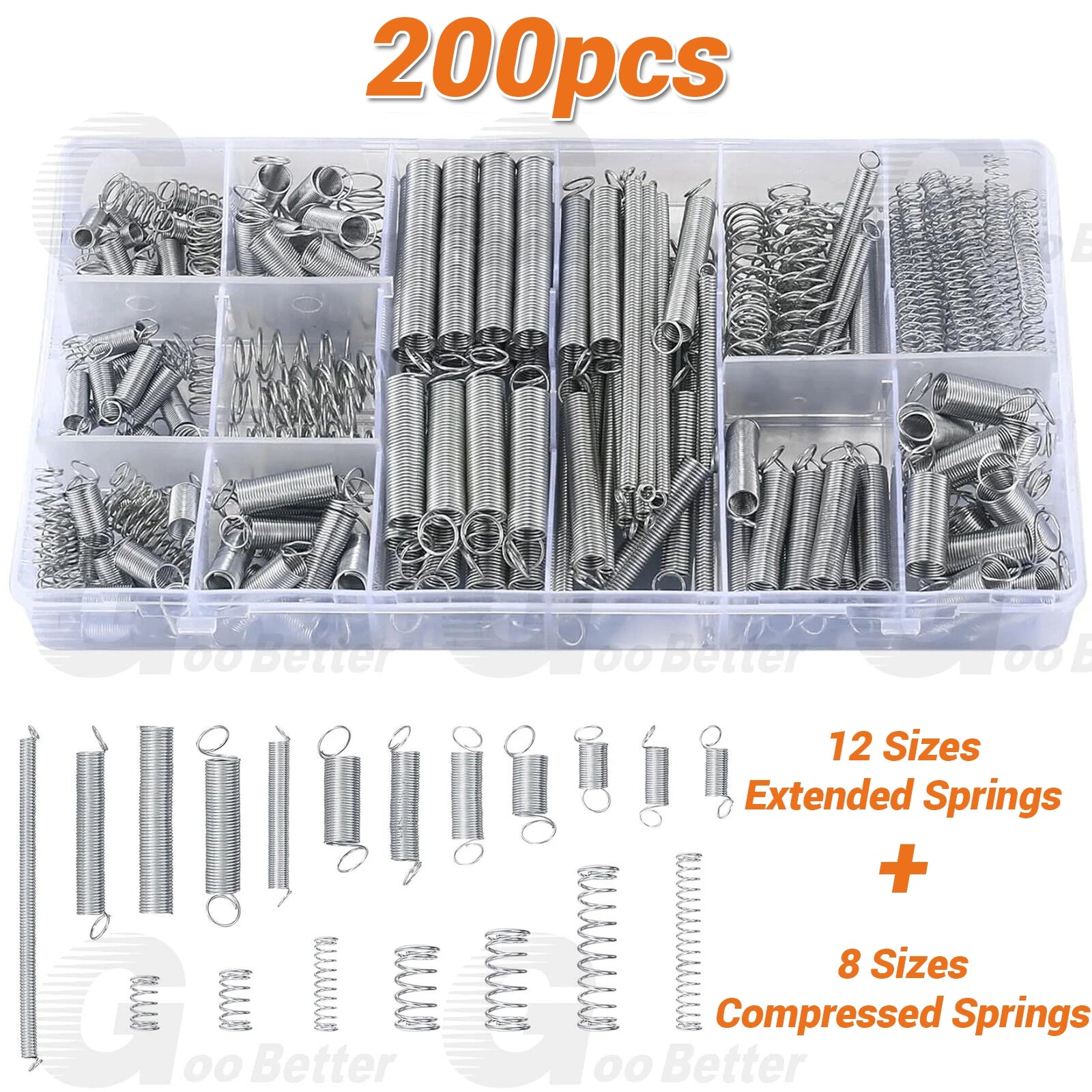 Coil Spring Assortment Kit Zinc Plated Steel Compression Carburetor Extension - HomeDIYer
