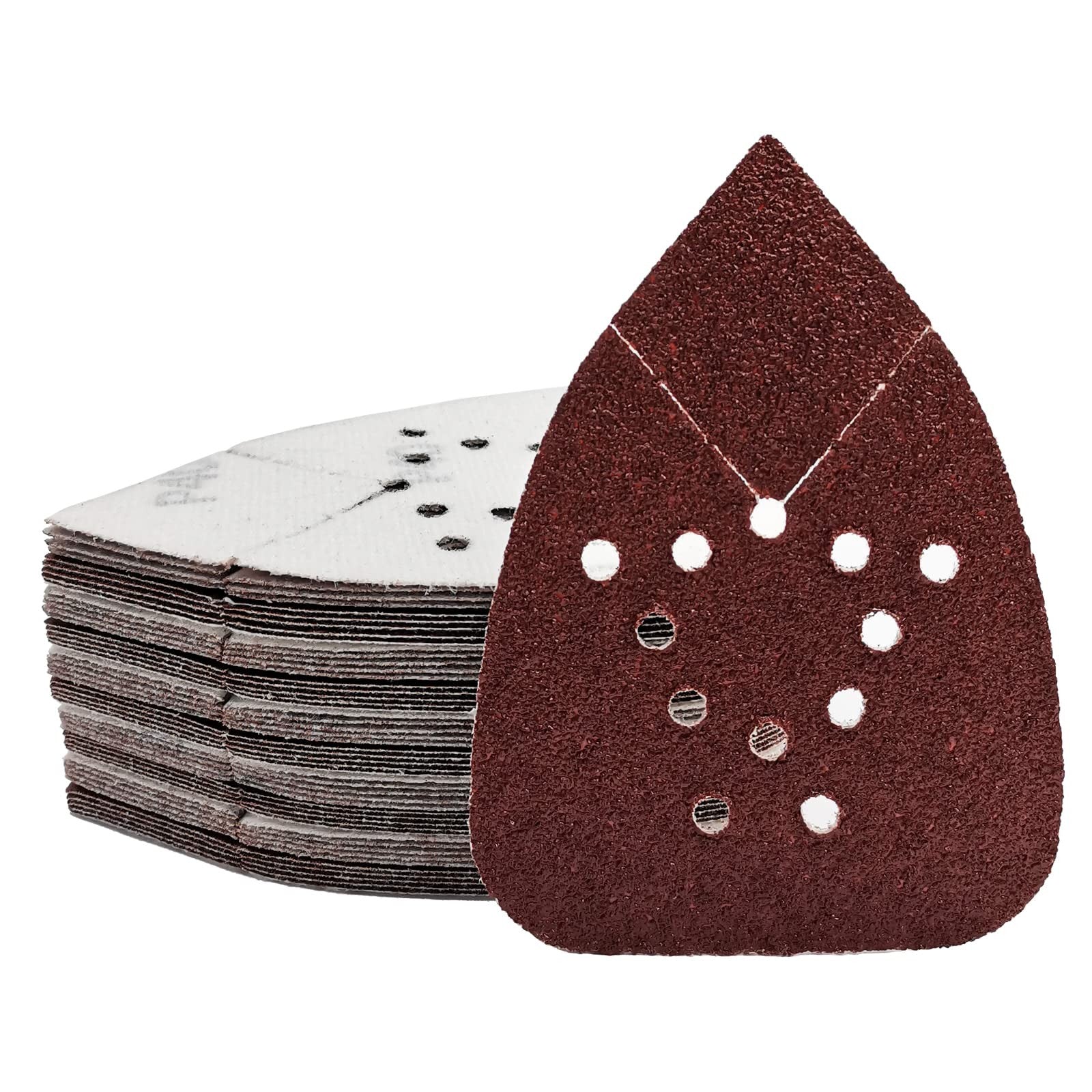 12 Holes Mouse Sandpaper Pad Sanding Discs for Black and Decker Mouse Sanders