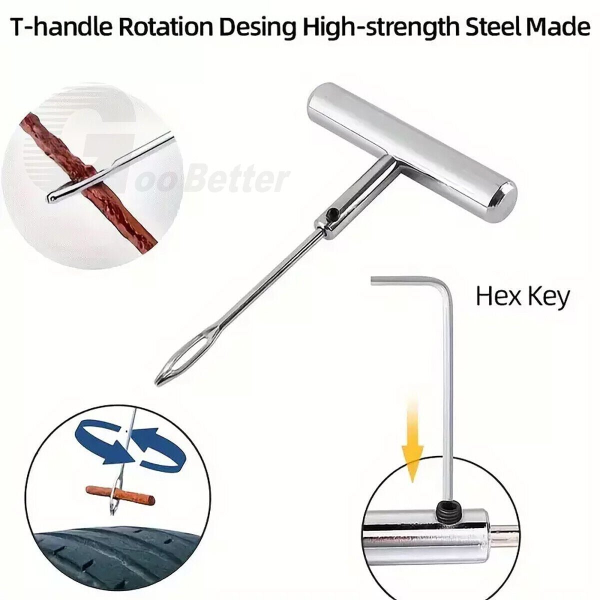 Car tire repair kit Car puncture repair kit Vulcanizing tool Motorcycle repair kit - HomeDIYer