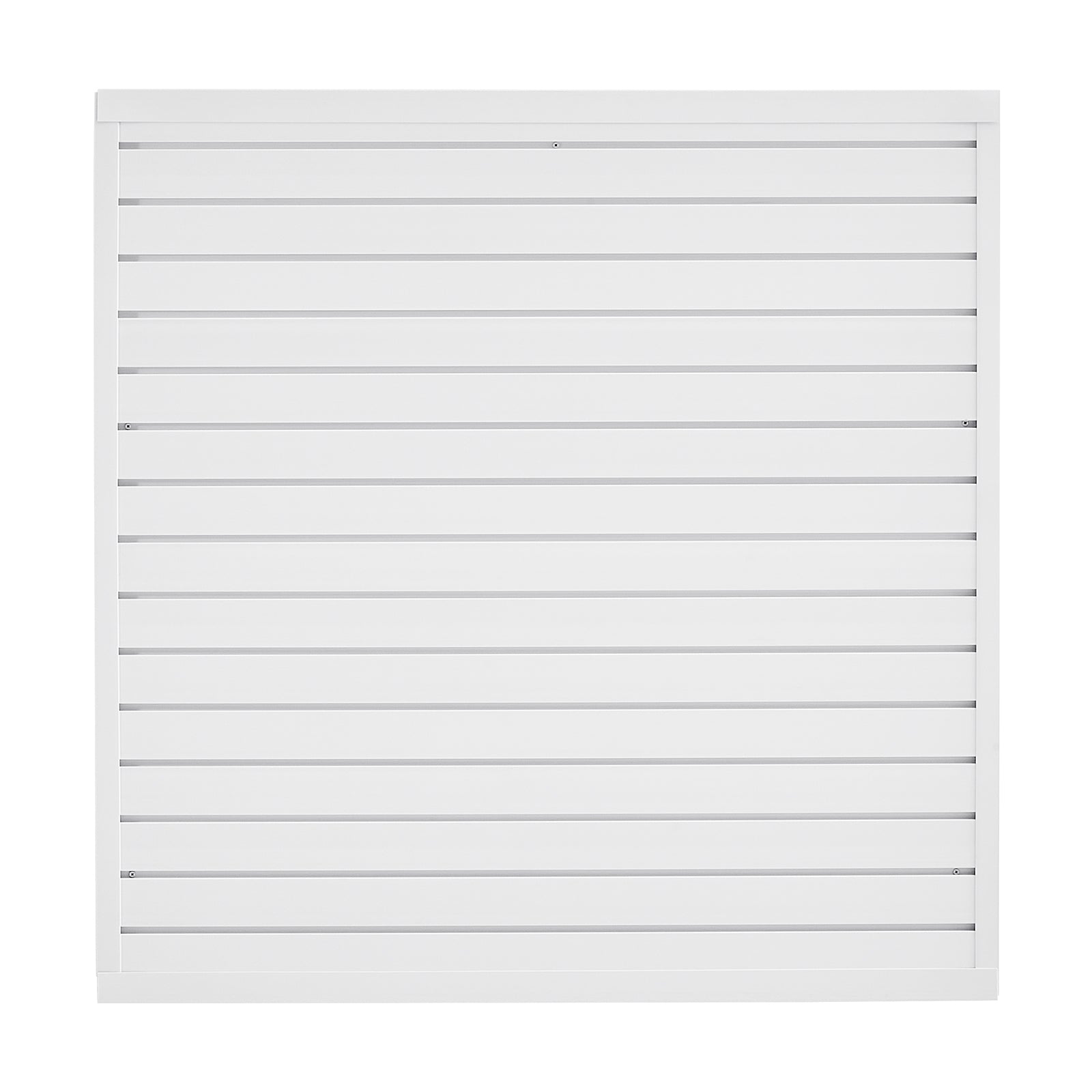 4 x 4 ft Slat Wall Paneling PVC White Garage Slatwall with Modular Design