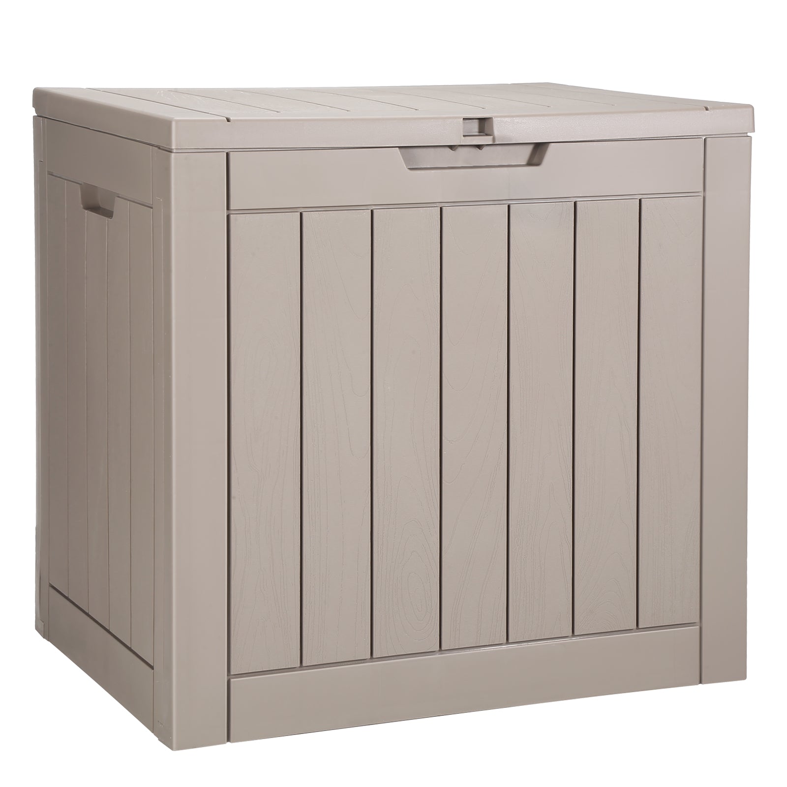 Outdoor Storage Box Resin Deck Box 31 Gallon Patio Waterproof Organizer On-
