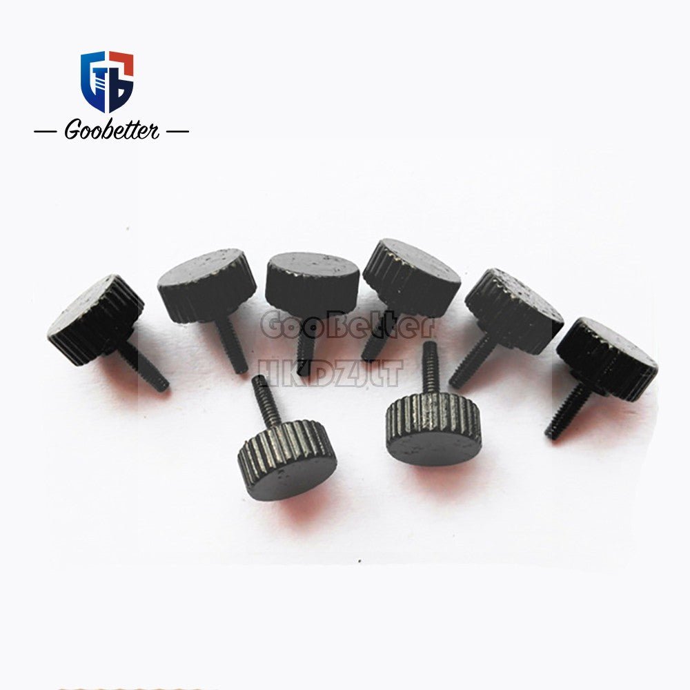 M1.6 Knurled Thumb Screws – Carbon Steel Hand Grip Knob Bolts, 3–10mm, 0.35 Pitch - HomeDIYer