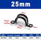 304 Stainless Steel Band Clamp for pipes and magnetic level gauges, size range 21-127mm