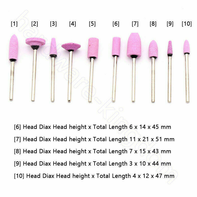 Grinding Head Polishing Drill Bit 2.35 mm 3/32" Shank for Jewelry Wood Ceramics