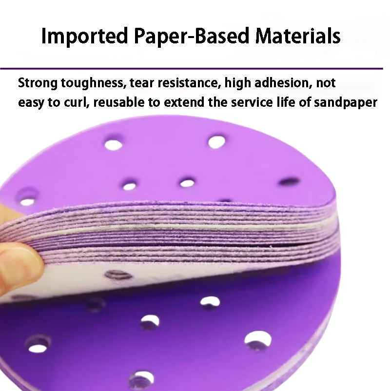 6 Inch Dry Sanding Discs Sandpaper Hook and Loop Pads 15/17Hole Grit 40-800