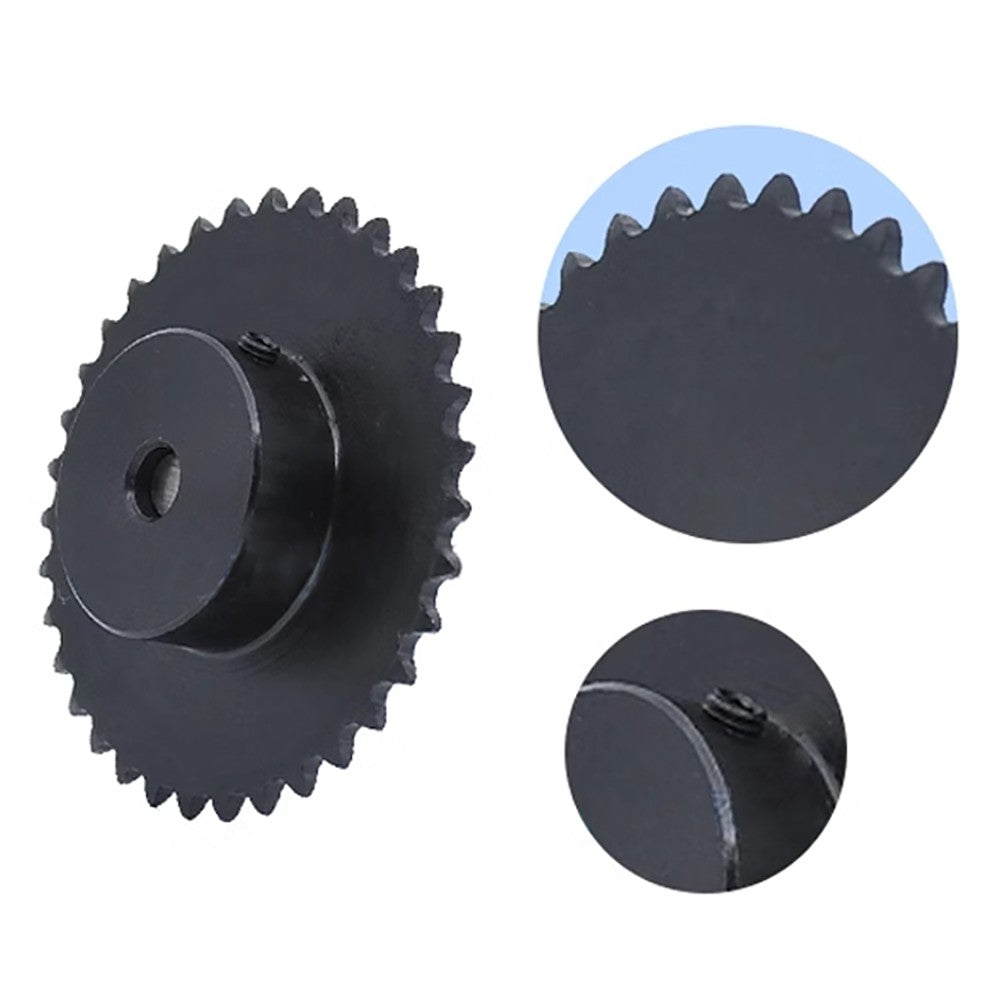 04C Roller Chain Drive Sprocket Wheel 11T-40T Keyhole Hole 8mm-30mm Pitch 6.35mm