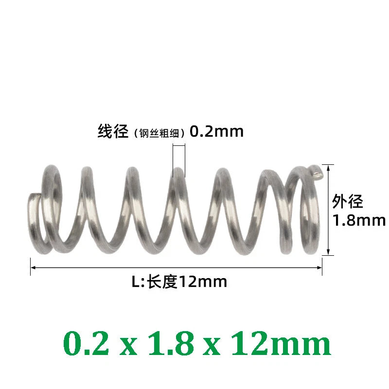 Compression Spring 0.2-0.5mm Wire Diameter Pressure Small Spring Stainless Steel