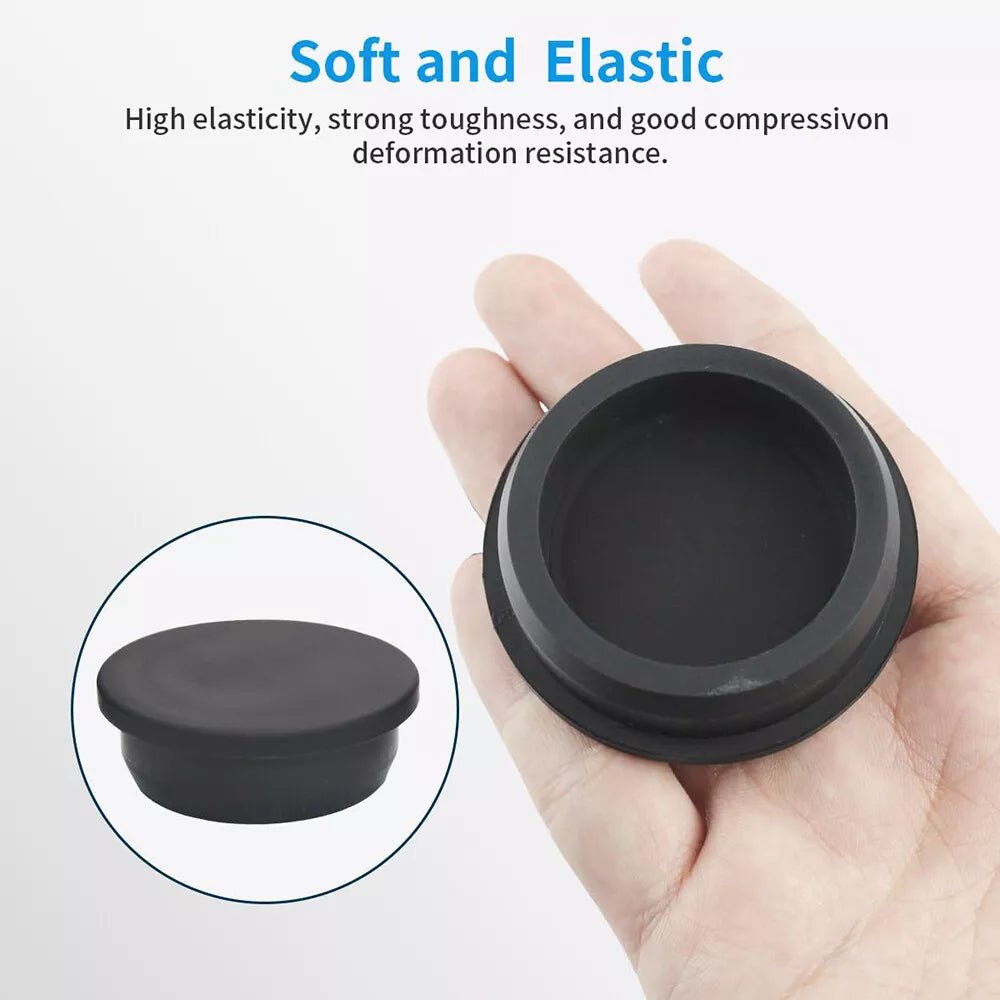 Black Silicone Rubber Blanking End Caps Tube Pipe Inserts Plug Bung 6.8 - 201.5mm - HomeDIYer