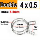 New Double Wire Fuel Hose Spring Clips Silicone Pipe Clamps Air Band Vacuum Tube - HomeDIYer