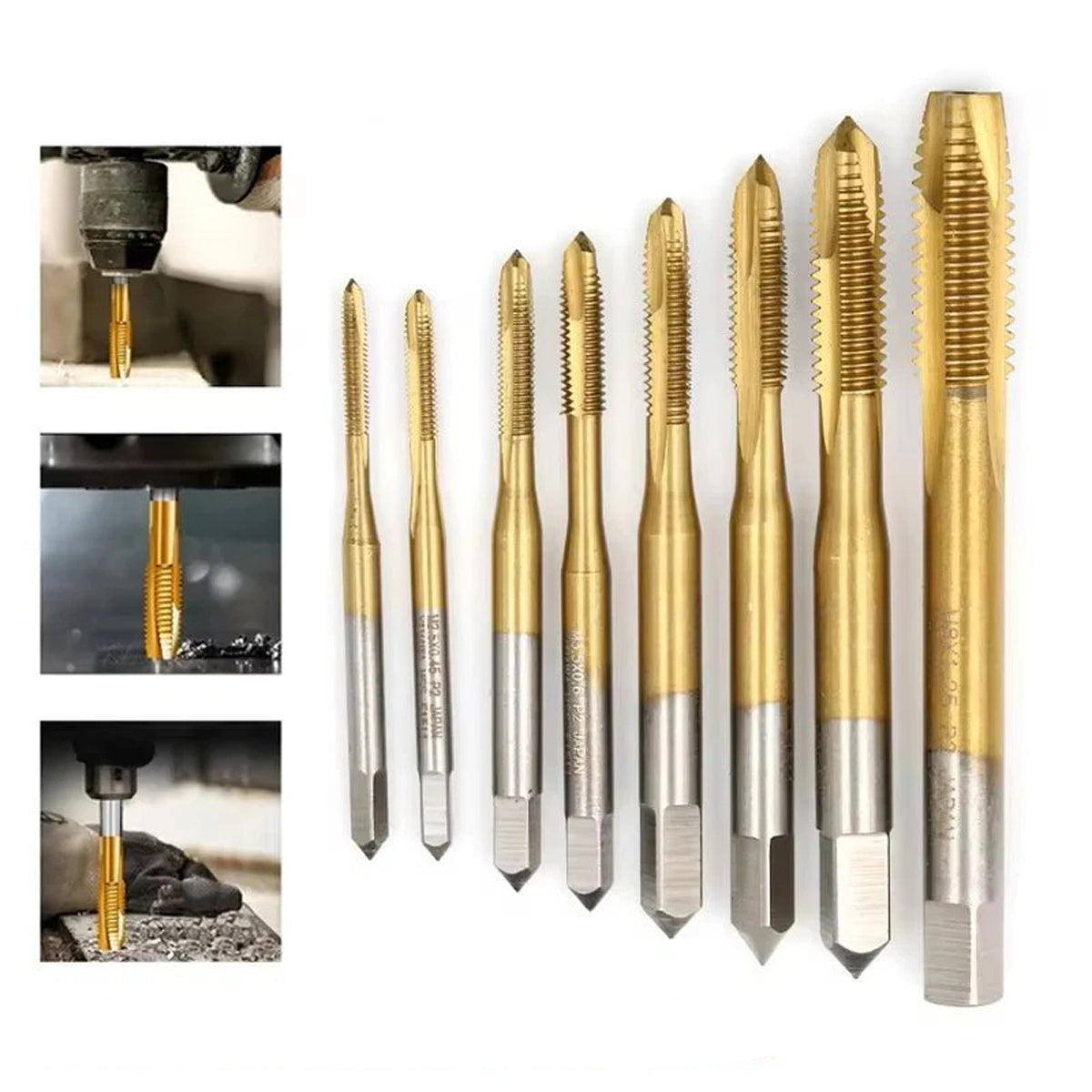 Kobalt-Gewindebohrer, spitze Nut, Linksgewinde