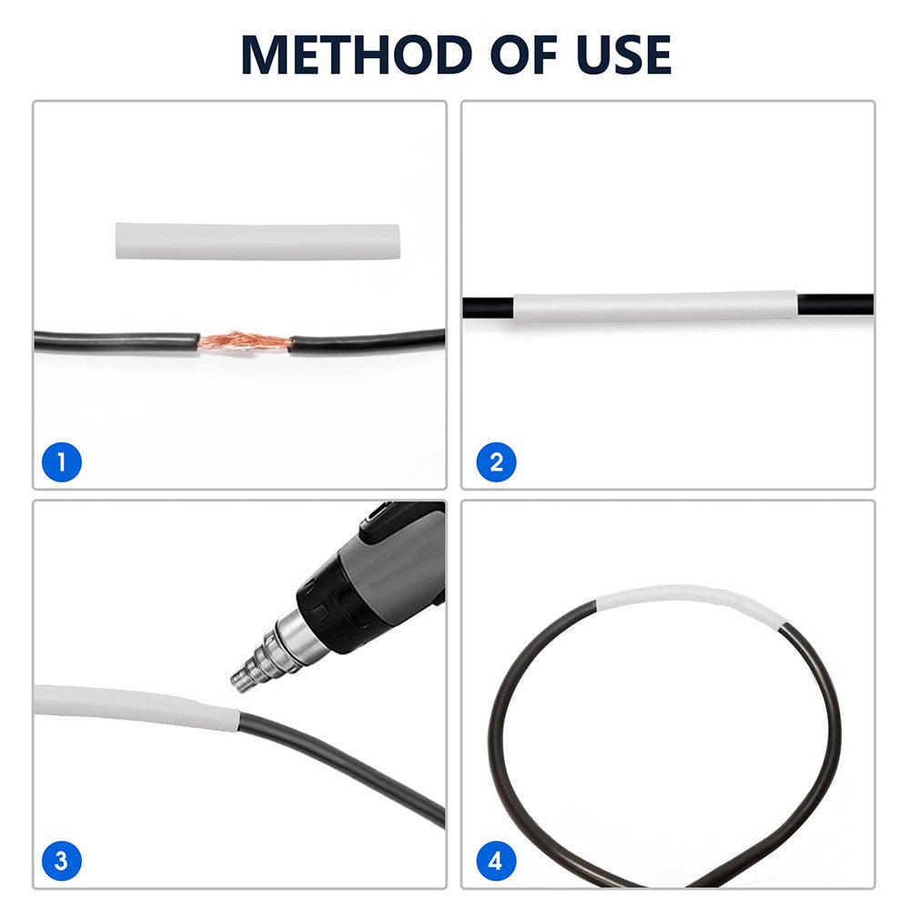 7.9mm Heat Shrink Tubing 3:1 Ratio — Waterproof Electrical Cable Sleeving
