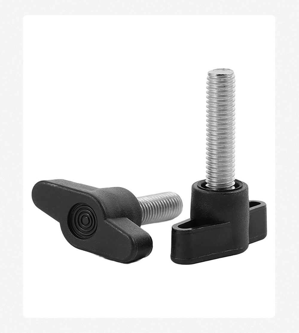 M4 M5 M6 M8 Wing Knob T - Handle Thumb Screw Bolts – Plastic Clamping Knob with Male Thread - HomeDIYer