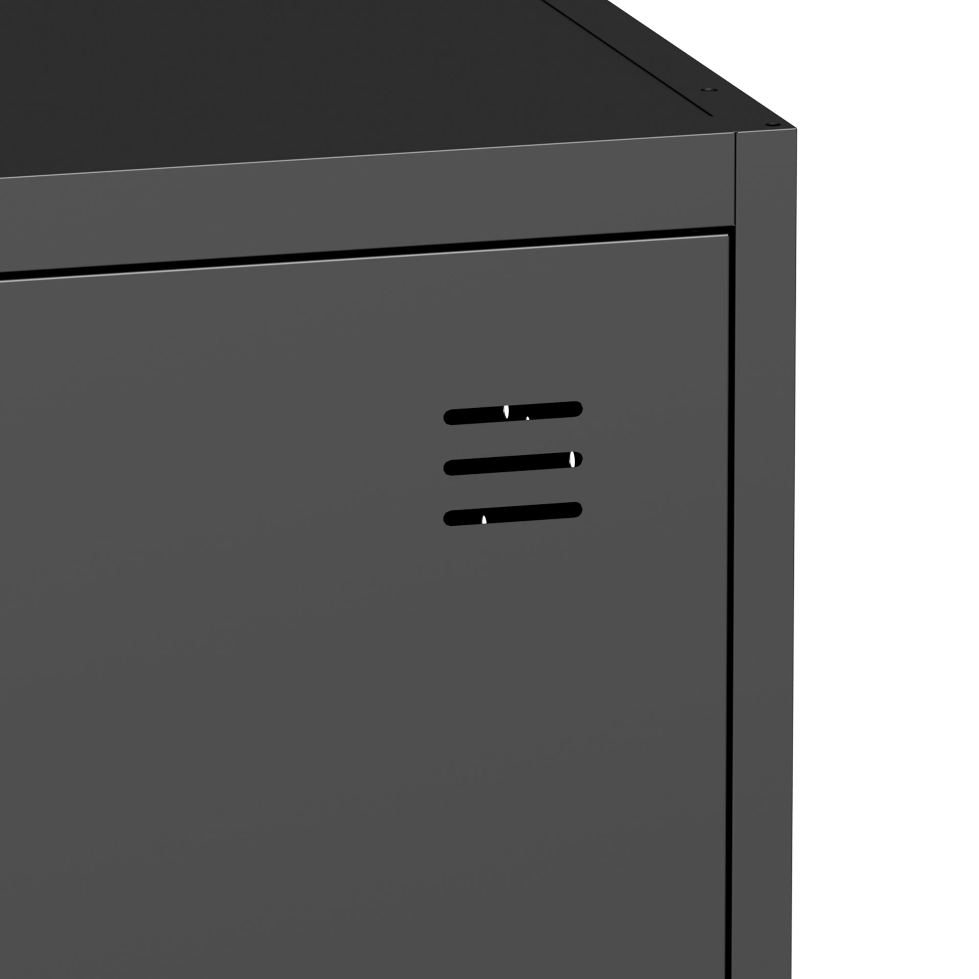 71" Metal Garage Storage Cabinet with Two Drawers, Pegboard Door, Locking Doors & Rolling Wheels, 720 lb Capacity