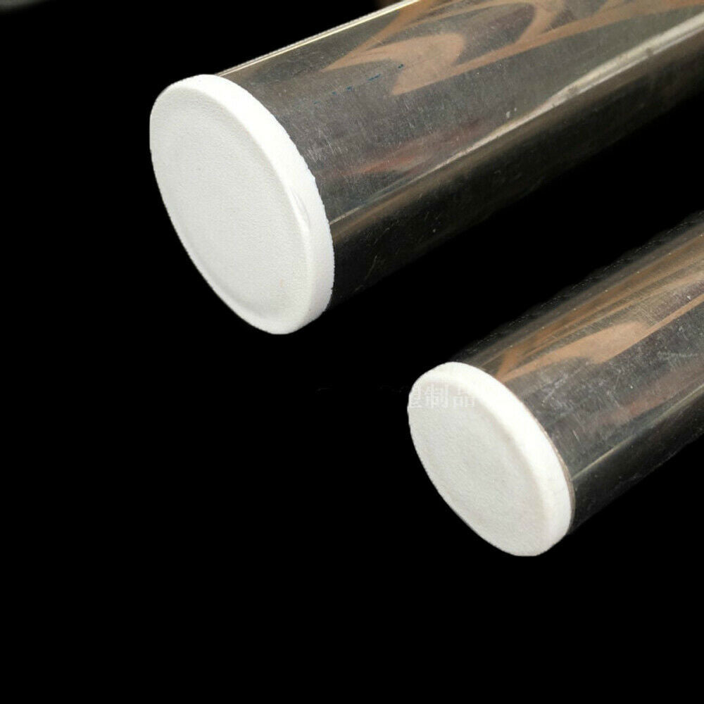 Close-up detail of round end cap design showing smooth surface and clean edges