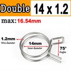 New Double Wire Fuel Hose Spring Clips Silicone Pipe Clamps Air Band Vacuum Tube - HomeDIYer