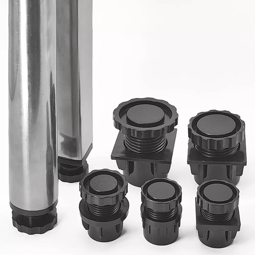 Adjustable Feet,Square/Round Tube Inserts Kit Furniture Glide Adjustable Leveler - HomeDIYer