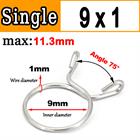 New Single Wire Fuel Hose Spring Clips Silicone Pipe Clamps Air Band Vacuum Tube - HomeDIYer