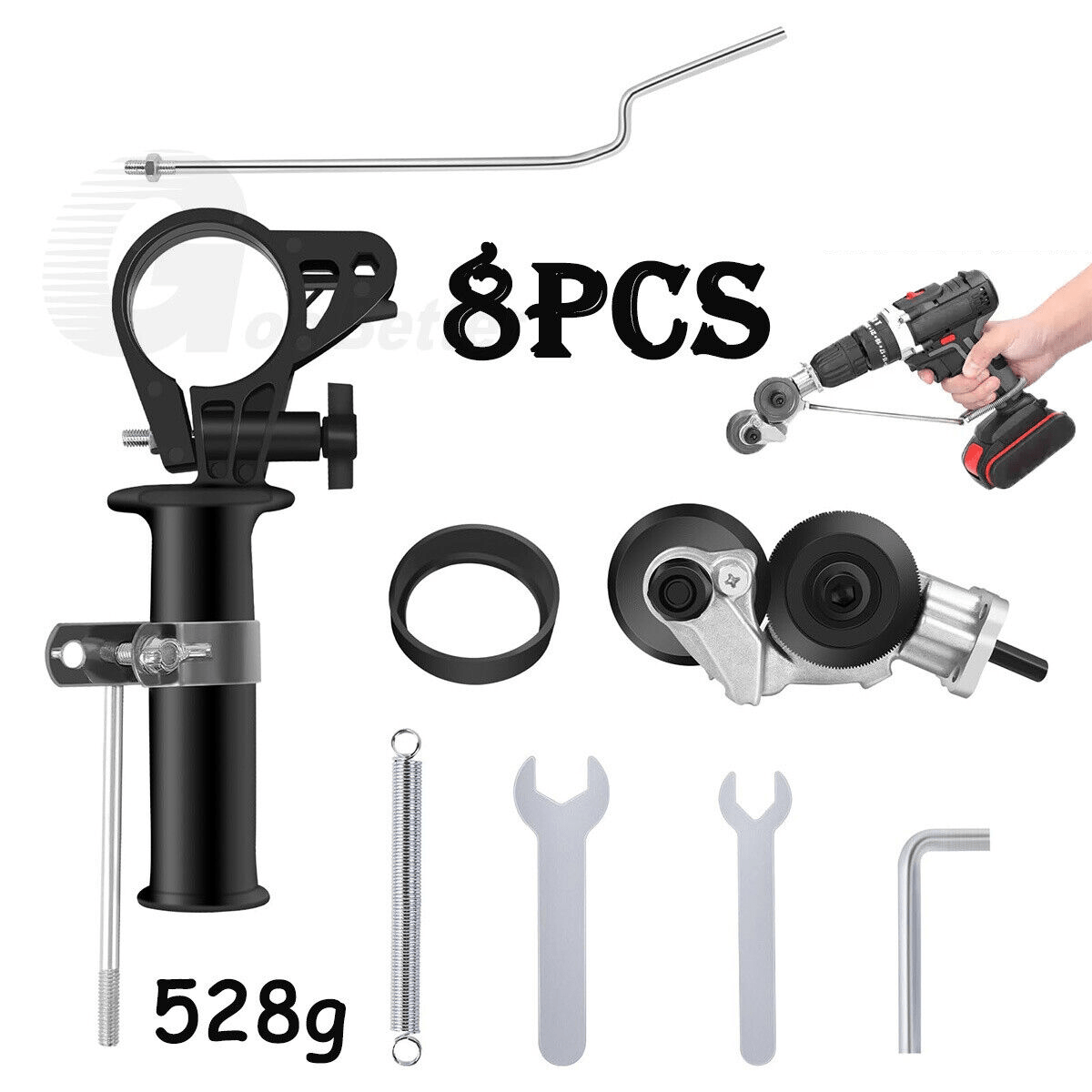 Electric Shears Metal Nibbler Drill Attachment Precise Cutting Sheet Cutter Saw - HomeDIYer