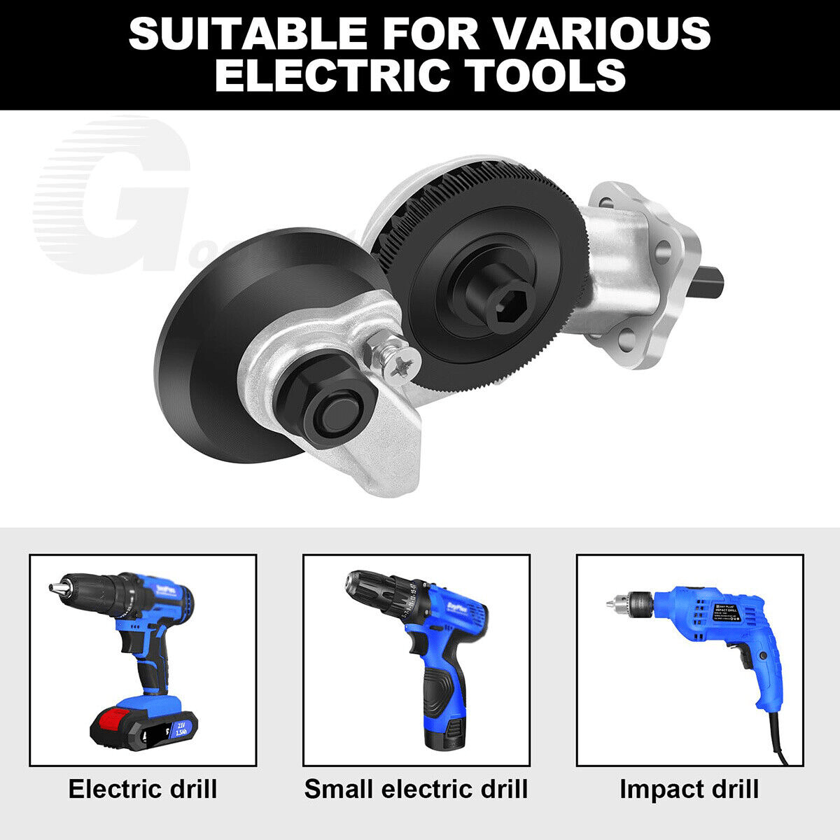 Electric Shears Metal Nibbler Drill Attachment Precise Cutting Sheet Cutter Saw - HomeDIYer