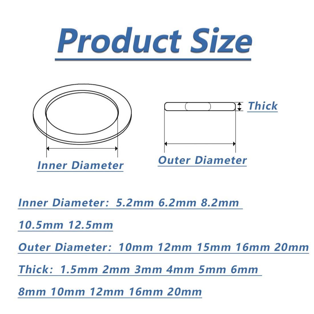 M8 M10 Colore Aluminium Alloy Metric Flat Washers Anodised Seal Washer - HomeDIYer