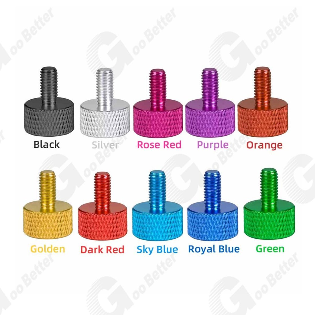 Knurled Thumb Screws M5 M6 Aluminum Alloy DIY Hand Tighten Grip Knob Bolts - HomeDIYer