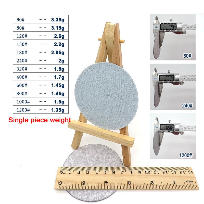 Close-up of Abrasive Surface on a 75mm Round Sanding Pad showing Grit Texture