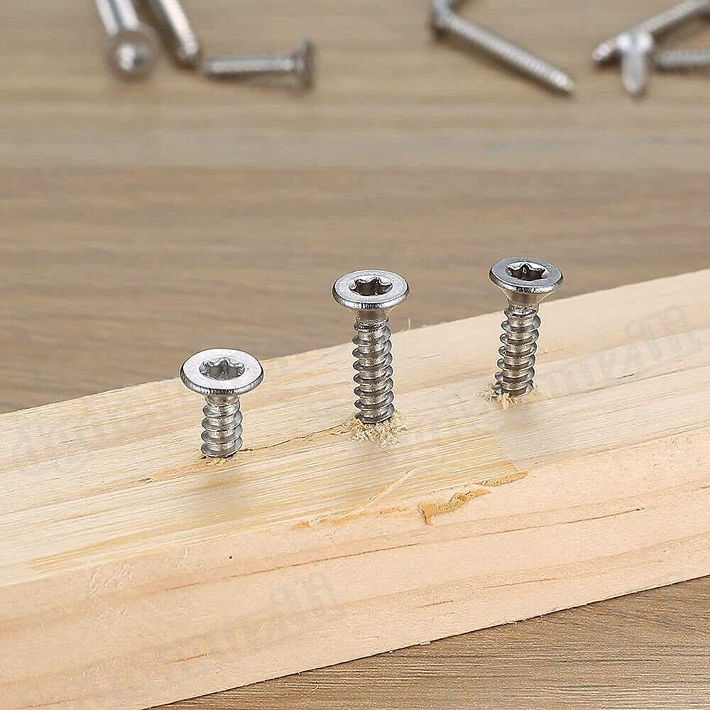 130pcs M4 M5 M6 Self - tapping screws Torx countersunk head wood screws stainless steel - HomeDIYer
